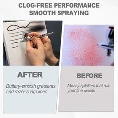 Airbrush Cleaning Kit, Glass Airbrush Cleaning Pot with Holder, Filter Pads, Cle