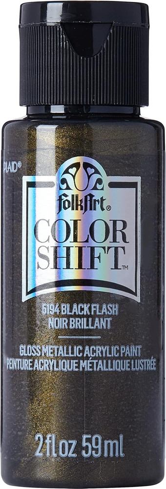 Color Shift Acrylic Paint in Assorted Colors (2 Ounce), Black Flash