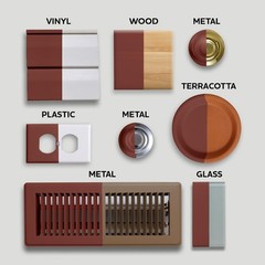 Glidden Master Finish 12 oz. Satin Brick Red Interior/Exterior All Surface Sp…