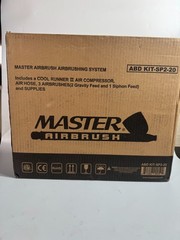 Master Airbrush ABD KIT-SP2-20 Compressor Kit 3 Airbrushes Open Box