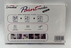 Overseas Permanent Markers Metallic Oil Based PMA-520 6-Pack Set of 2