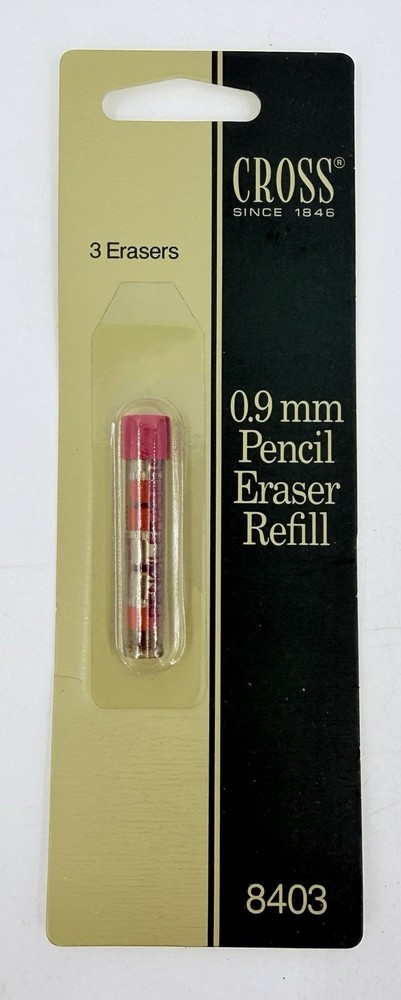 Cross A.T. Cross Co. Genuine Cross 0.9 Pencil Eraser Refill #8403 New NOS NIP
