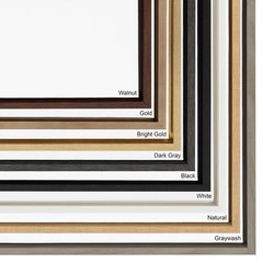 Kate And Laurel Sylvie Blank Framed Canvas Wall Art 18X40 Brown Modern Empty