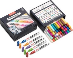 AP Certified Paint Markers, Extra Fine Point, 48 Colors