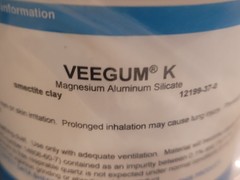 Vanderbuilt Minerals Veegum K 6 POUNDS Magnesium Aluminum Silicate