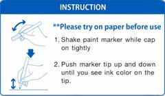 Silver Metallic Oil based Paint Marker pen leafing autograph Uni Paint PX-20