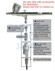 ANEST IWATA MEDEA Airbrush HP-CS Eclipse 0.3mm 1/4oz. 7ml with air hose HP-CS-JP