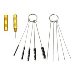 3 Set Stainless steel Needle Brush ABEST Airbrush Spray Cleaning Repair Tool Kit