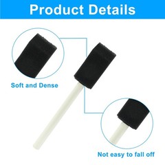 Foam Paint Brushes with Wooden Handle Sponge Painting Brush Set