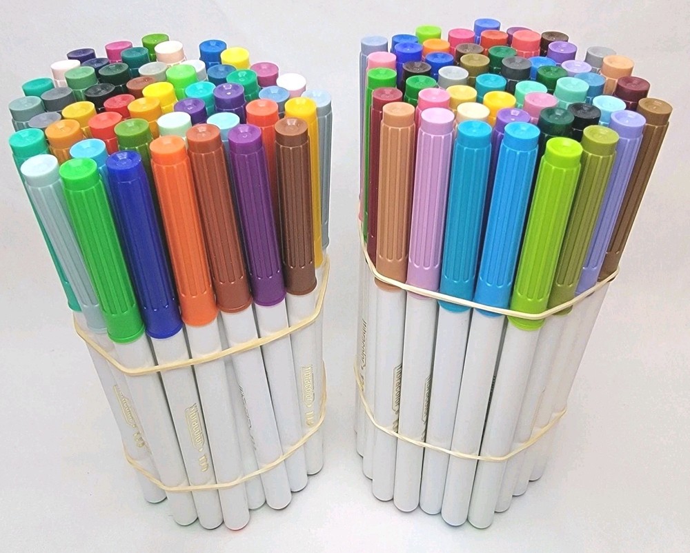 Fibracolor Fiber Pen Marker Set 2mm-4.5mm 98 Different Colors – Look