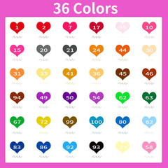 Art Brush Markers Pens for Adult Coloring Books, 36 Colors Numbered Dual Tip (Br