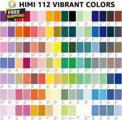 HIMI Gouache Paint Set, 112 Colors X 12G Twin Jelly Cup with Portable Case