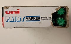 Uni-Paint 63604 PX-20 Oil-Based Paint Marker, Medium Line, Green, 12Pk