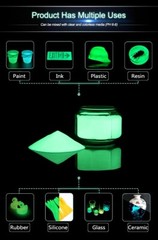 1 LB Glow in the Dark pigment powder WATERPROOF Luminous, Strontium Yellow-Green