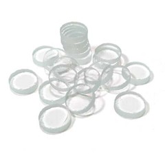 Clear Fusible Precut Circles COE 96 Glass Blanks – 5 Sizes Available