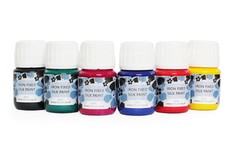 Silk Painting Iron Fixed Silk Paints 30ml – PACK OF 6- HIGH Quality BARGAIN