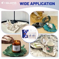 Complete Casting Kit 2 Sets 6 Leaf Trays, Home Decor DIY Beginners Crafts Kit…