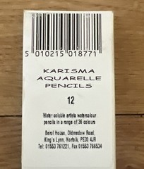 RARE 1 Box of 12 KAC904 Light Blue Berol Karisma Aquarelle Watercolour Pencils
