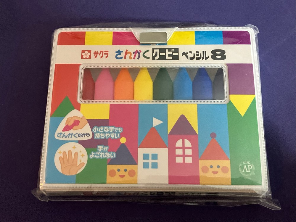 SAKURA COUPY PENCIL Triangler 8 colors FYL8 Triangular Kids Toddlers Japan