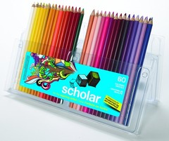Prismacolor Scholar Colored Pencils, 60 Count – Vibrant Colors, Art Supplies,