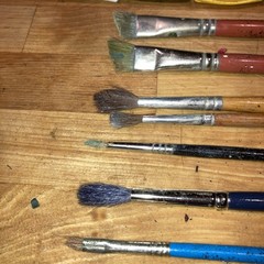 Grumbacher /Escoda/Proart/Liquitex /Prang -paint brushes + Pictor acrylic paint