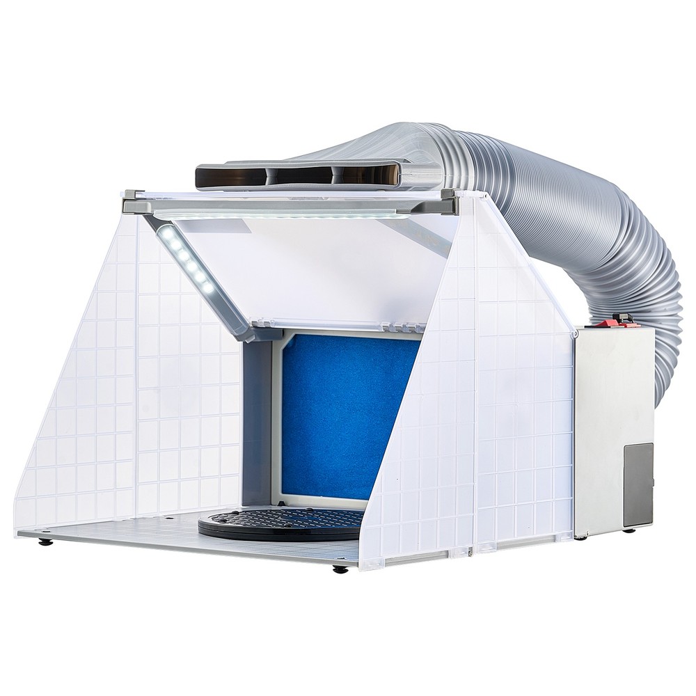 Uimoso Airbrush Spray Booth Portable Hobby Airbrush Paint Spray Booth for Models