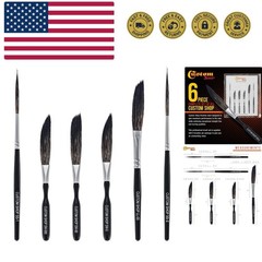 Pinstriping Brush Master Set Sword 00, 000, Scroll & Long Liner – The Complet…