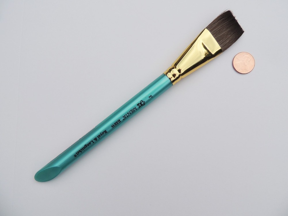 Royal Menta Synthetic Squirrel Wash Watercolor Artist Brush – 1/2″, 3/4″ or 1″