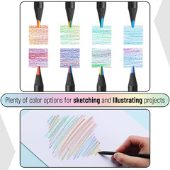Mr. Pen- Rainbow Pencils, 12 Pack | 7-In-1 Multi-Color Fun Colored Pencils