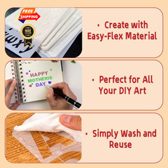 CllyCnny 30Pcs Letter Stencils for Painting : Reusable 1/2 to 2 Large, White