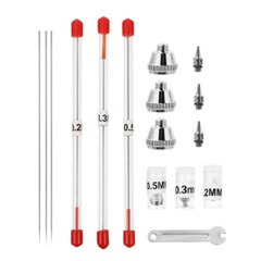 1 Set/10PCS Airbrush Needle and Nozzle Replacement Airbrush Repair Supply