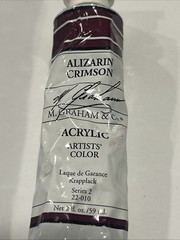 Used 10 Lot M. Graham & Co. Professional Artist Acrylic paint tubes