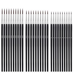 30 Pcs Tiny Detail Paint Brushes Set Micro Paint Brushes for Nail Art Watercolor