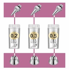 1 Set Stainless Steel Airbrush Nozzle Needle Parts for Airbrushes Spray Gun