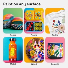 48 Color Acrylic Paint Markers Dual Brush Tip Art Pens Set