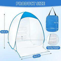 Paint Spray Booth Tent Portable and Foldable Spray Paint Booth Tool with Ven…