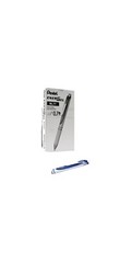 Pentel EnerGel RTX Retractable (1 Dozen)Gel Pens Metal Tip Blue Ink BL77PW-C