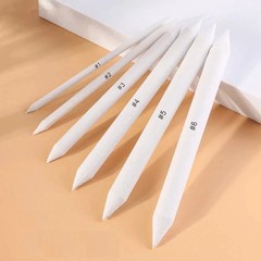 6pcs/set Smudge Stick Sketch Tool White Drawing Charcoal Paper Pen Art Supplies