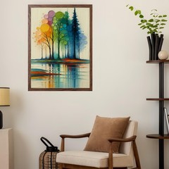 Paint by Numbers Kit for Adults Beginner,Rainbow Trees Adult Paint by Number