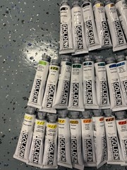 LOT OF 36 GOLDEN Acrylic Artist Colors Paints 2fl oz Tubes *NEW