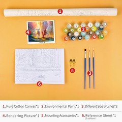 DIY Paint by Numbers for Adults Art Religious Christianity Adults’ Paint by Numb