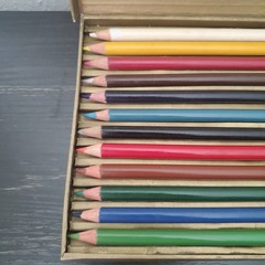 Vtg Pelikan Colored Pencils, “LAPICES DE COLOR” No. 553/12 set Barcelona