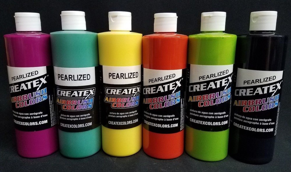 Createx Airbrush Colors Pearl Paints 16 OZ LARGE COLOR SELECTION
