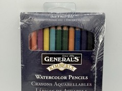 General’s Kimberly Watercolor Pencils 12 Pack Assorted Colors 700-12A USA NOS