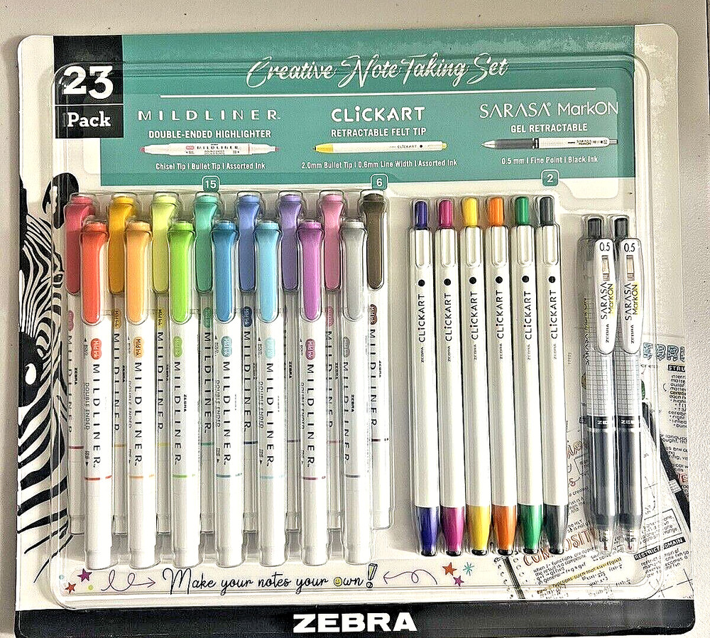 Zebra Creative Note Taking Set 23 pack