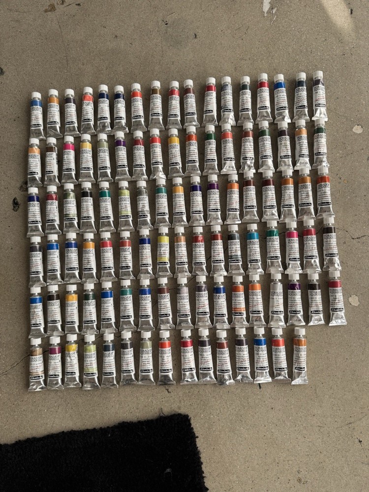 Schmincke Horadam Aquarelle Watercolors Lot Of 100 15ml BRAND NEW UNUSED Tubes