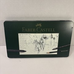 New Faber-Castell 26 Pitt Artists’ Graphite Pencils Tin – Some Missing