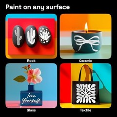 Acrylic Paint Markers for Rock, Fabric, Wood, Glass, Craft, Decoration 5 White