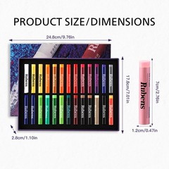 24 Colors Soft Oil Pastels Set Creamy Texture Art Drawing Blending Shading