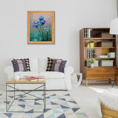 Paint by Numbers for Adults Beginner, Iris Flower Adult Paint by Number Kits on